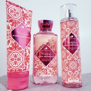 NEW BATH & BODY WORKS PORTOFINO PINK PROSECCO 3